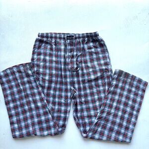 Polo Ralph Lauren tartan red green white blue pajama bottoms pjs size large